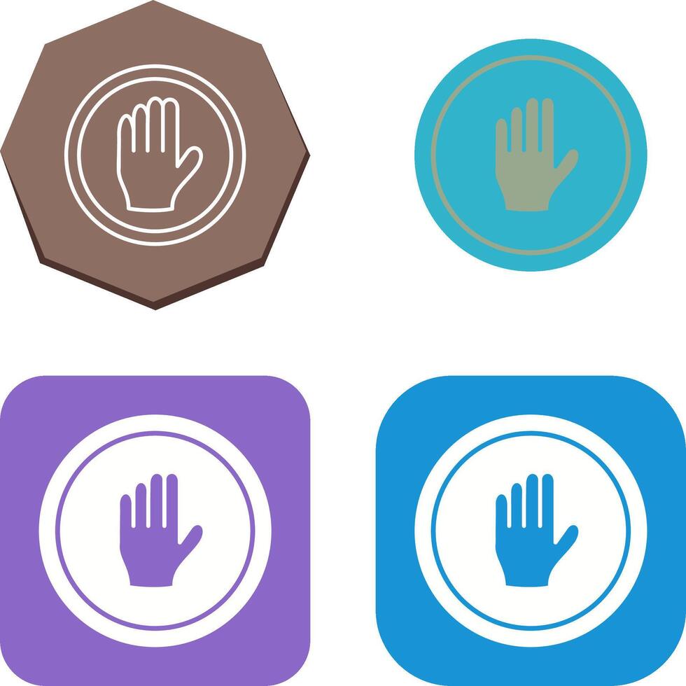 Halt Icon Design vector