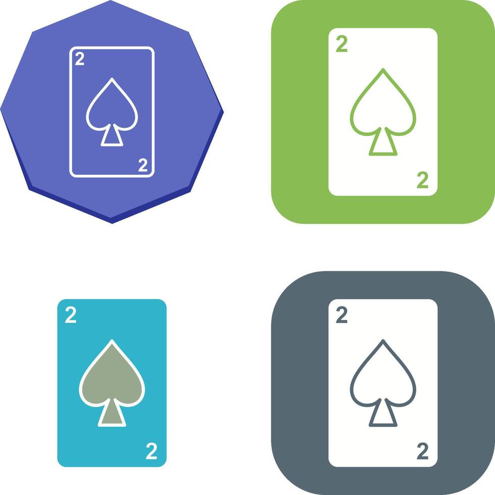Spades Card Icon Design vector