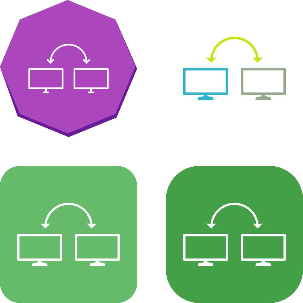 Unique Connected Systems Icon Design vector