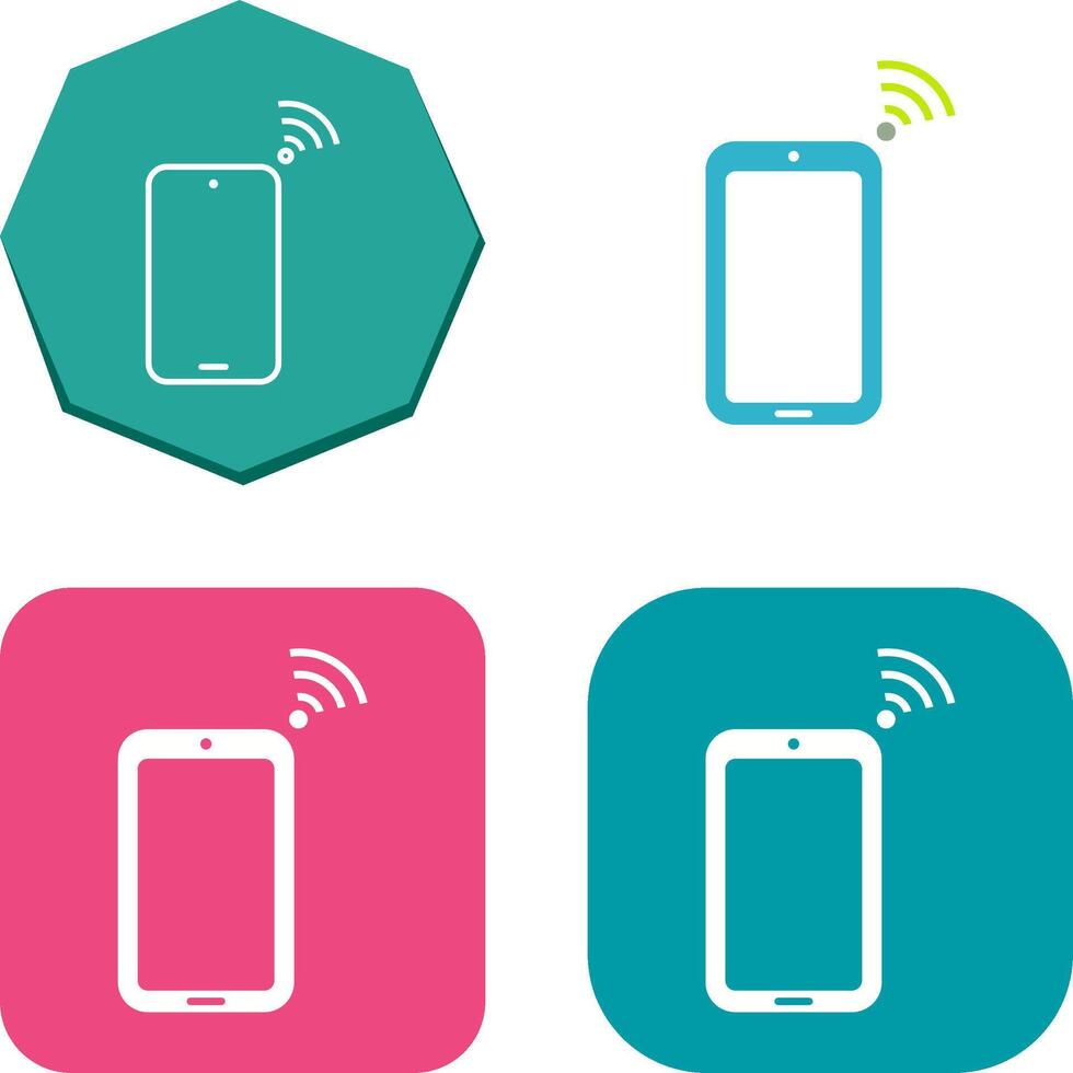 Unique Connected Device Icon Design vector