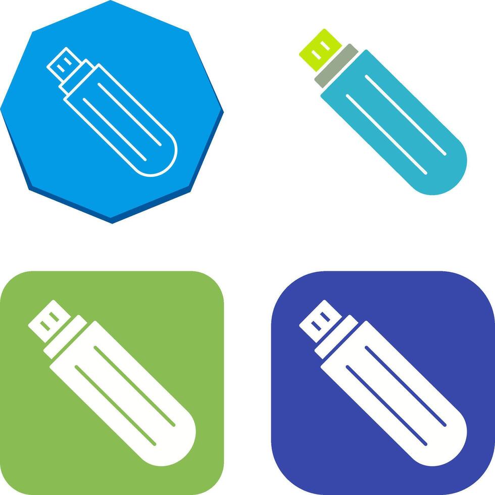 Unique USB Drive Icon Design vector