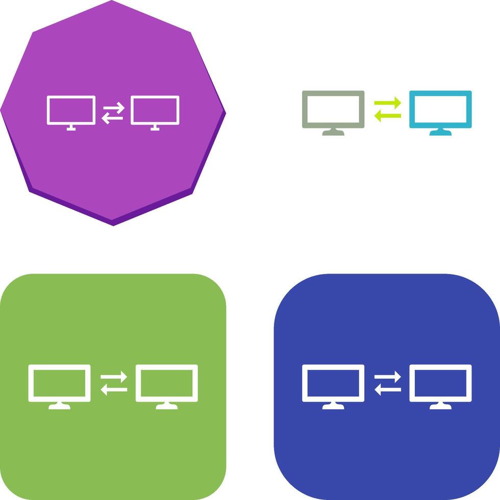 Unique Sharing Systems Icon Design vector