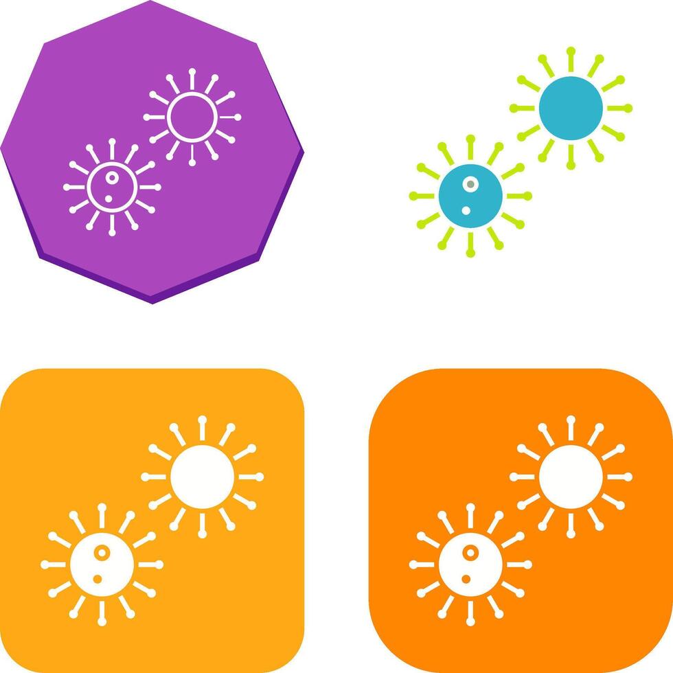 Unique Virus Icon Design vector