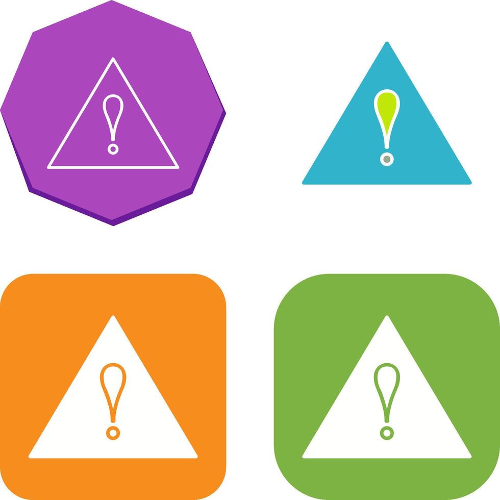 Unique Alert Icon Design vector