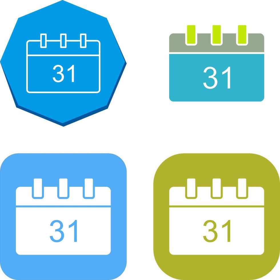 Unique Calendar Icon Design vector