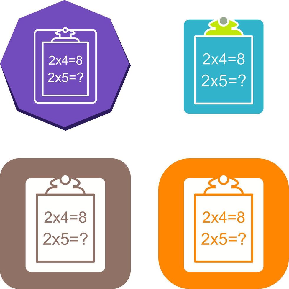 Unique Solving Question Icon Design vector