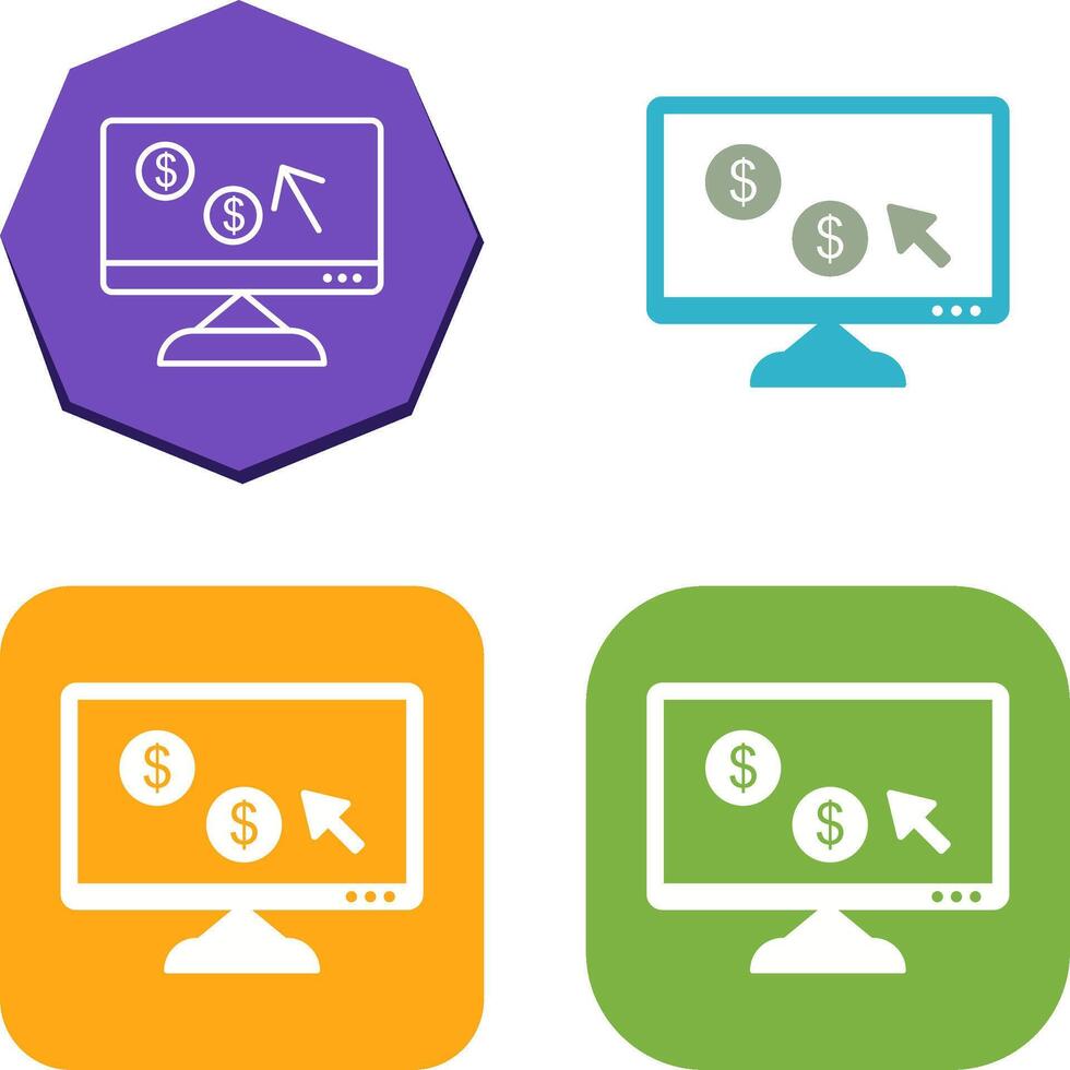 Unique Pay Per Click Icon Design vector