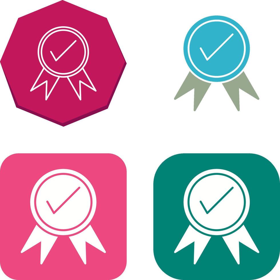 Unique Quality Control Icon Design vector