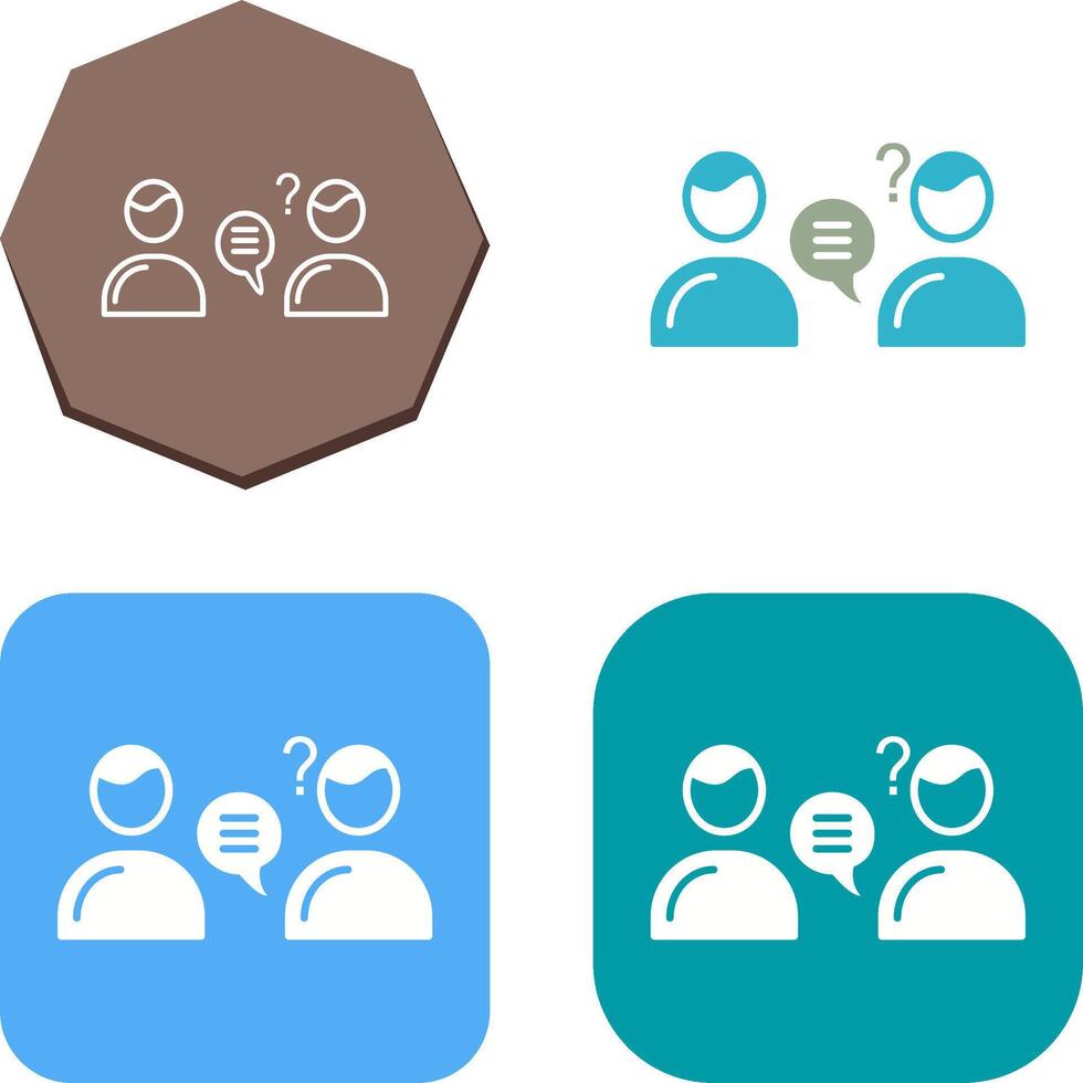 Unique Consulting Services Icon Design vector