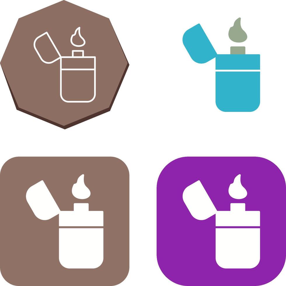 Unique Lighter Icon Design vector