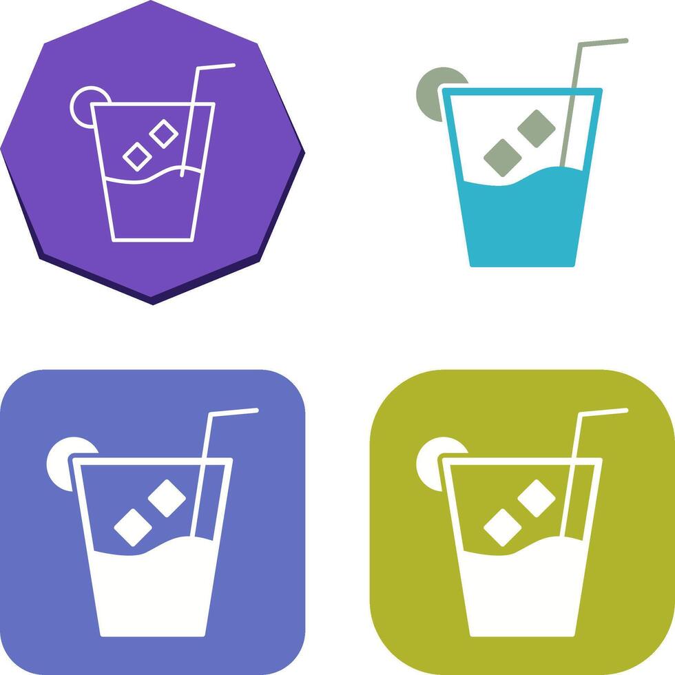 Unique Whiskey Sour Icon Design vector
