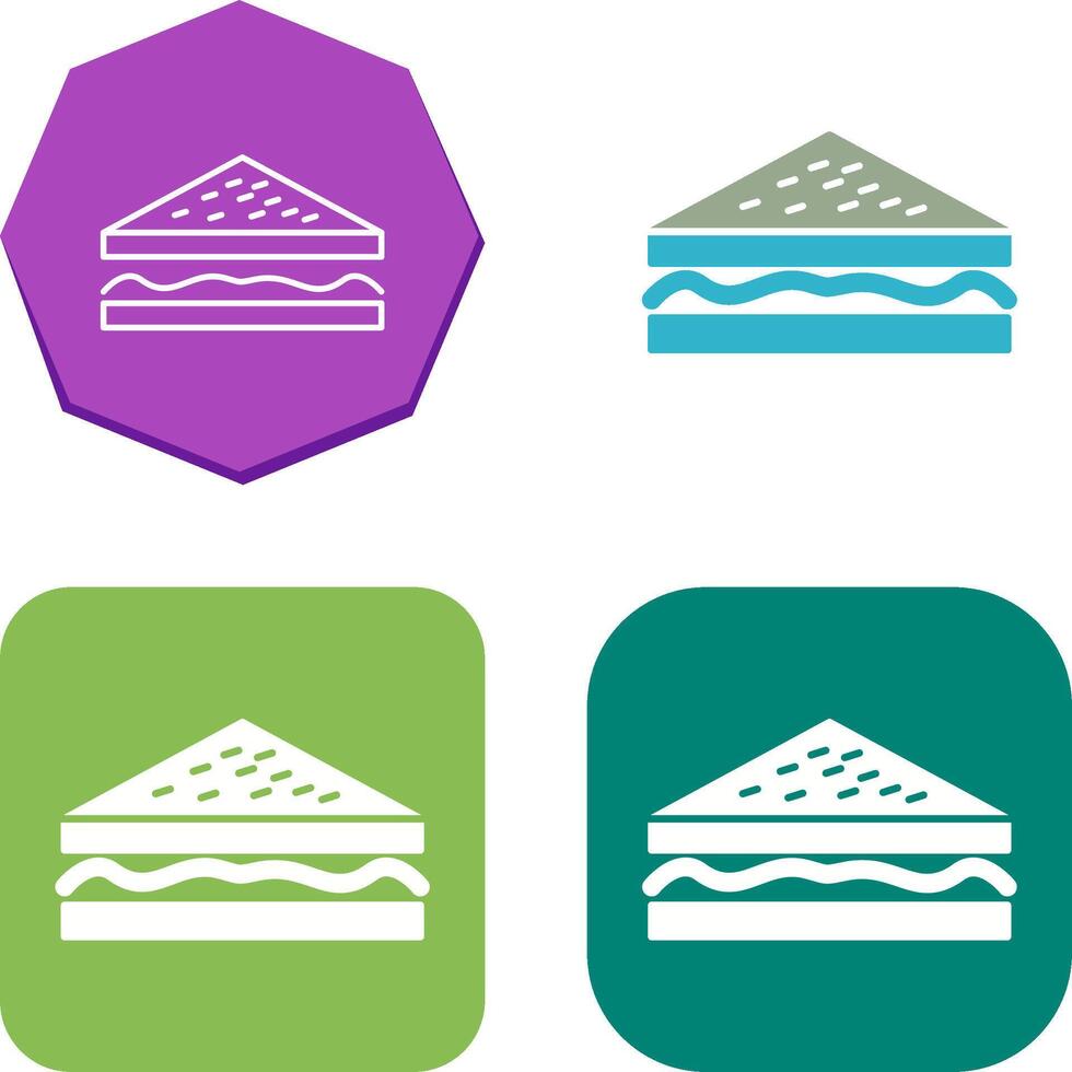Unique Sandwich Icon Design vector