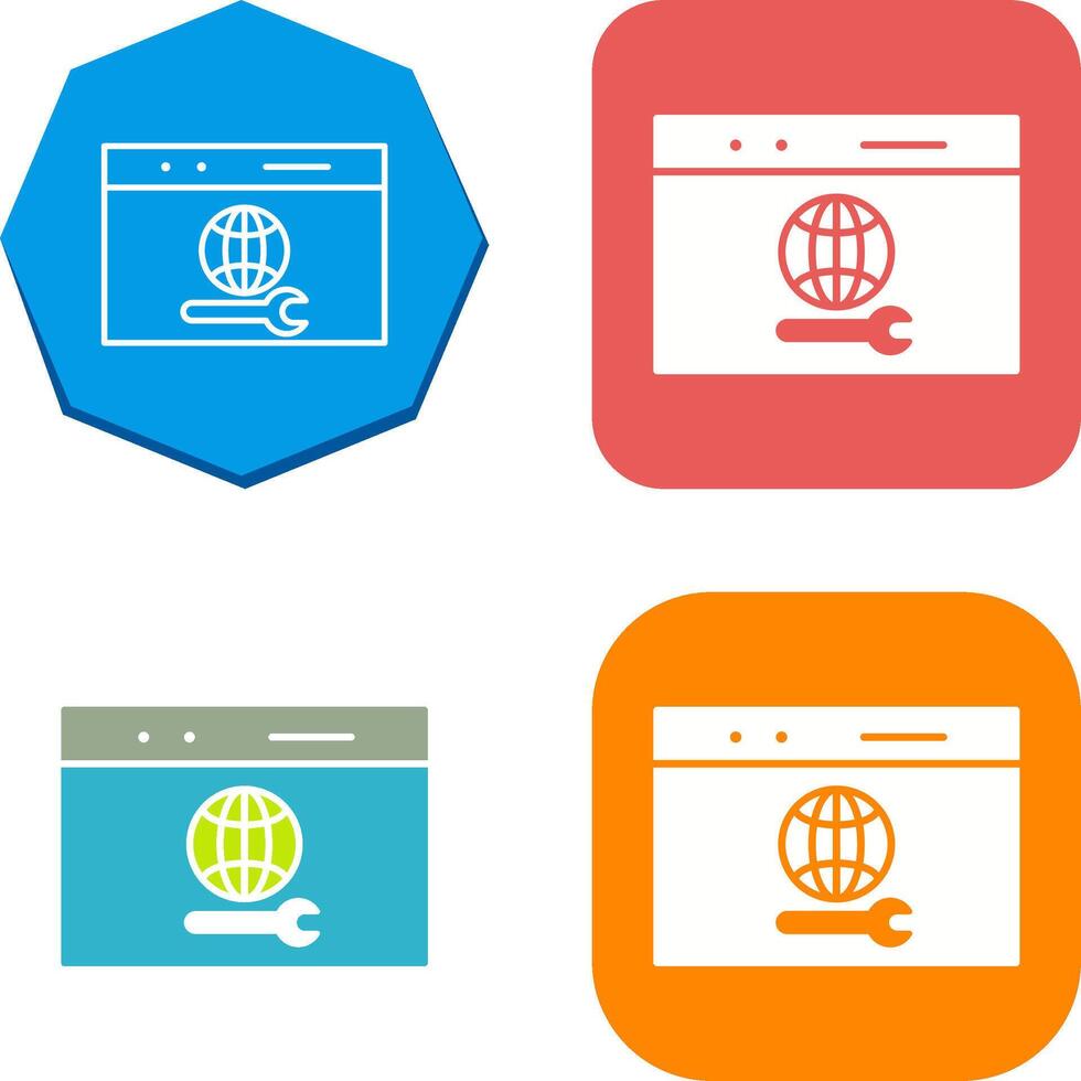 Unique Web Support Icon Design vector