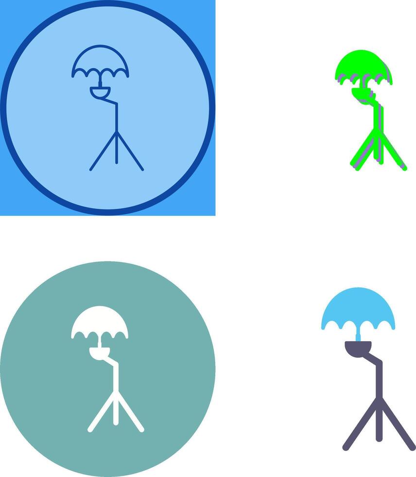 Unique Umbrella Stand Icon Design vector