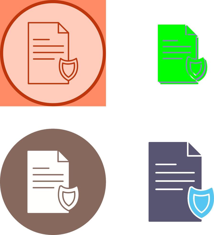 Private Document Icon Design vector