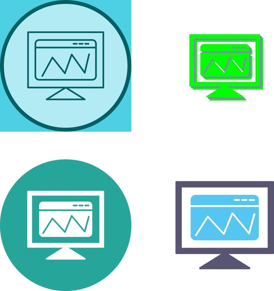 Web Analysis Icon Design vector