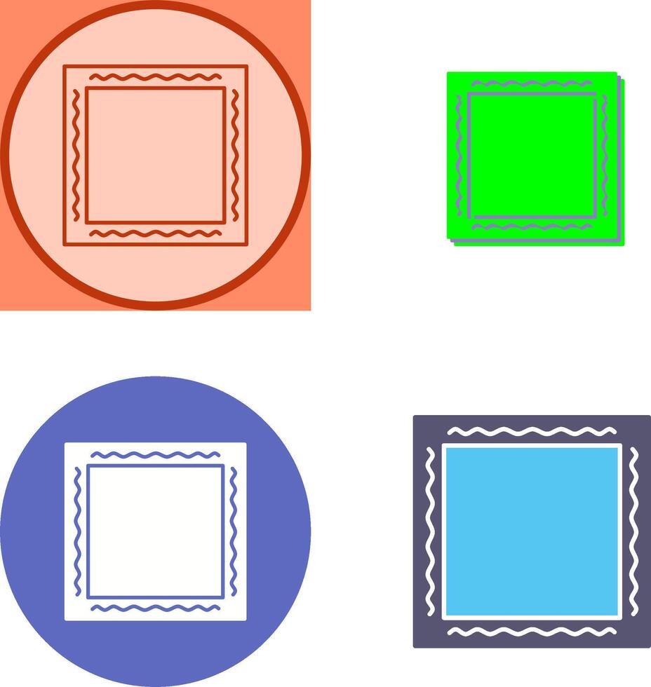 Unique Frame Icon Design vector