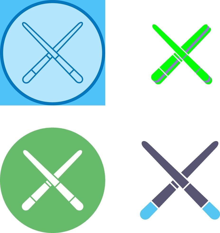 Pool Cue Icon Design vector
