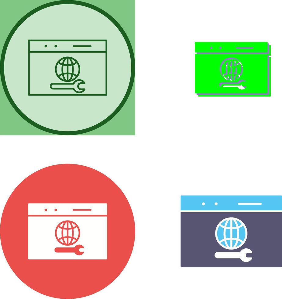 Unique Web Support Icon Design vector