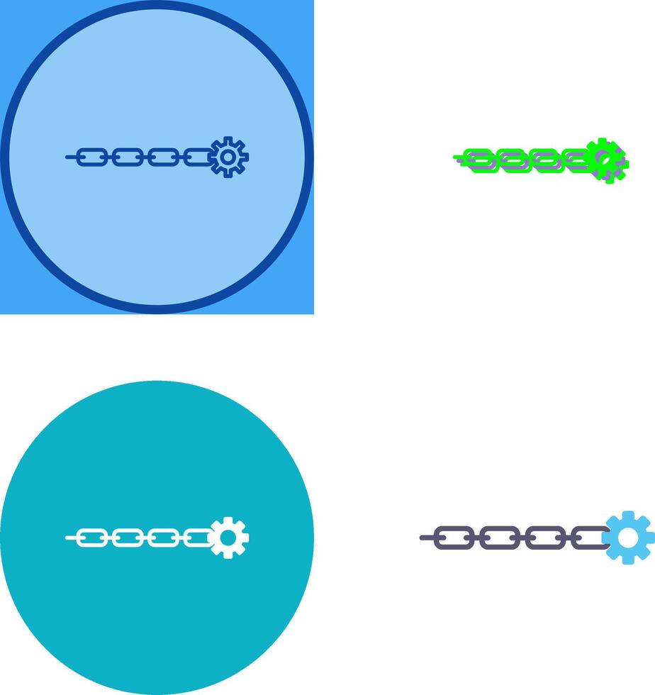 Unique Link Sales Icon Design vector