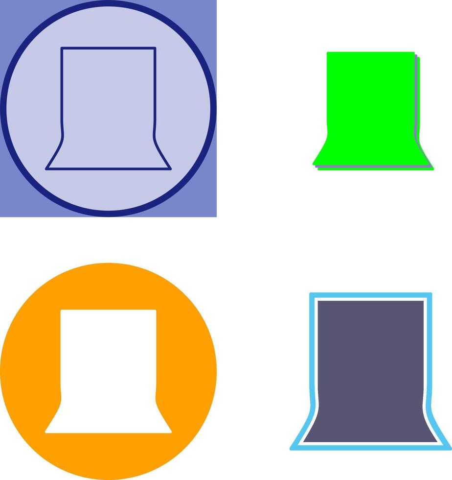 Unique Back Stand Icon Design vector