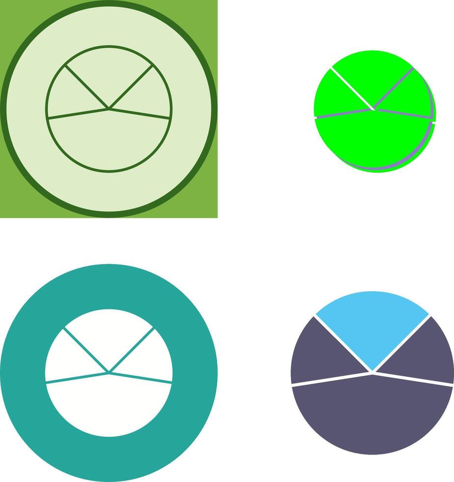 Pie Chart Analysis Icon Design vector