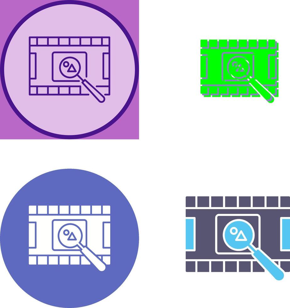 Unique Find Picture Icon Design vector