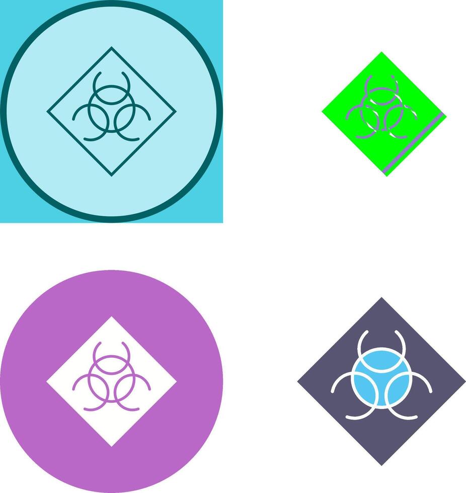 Biological Hazard Icon Design vector