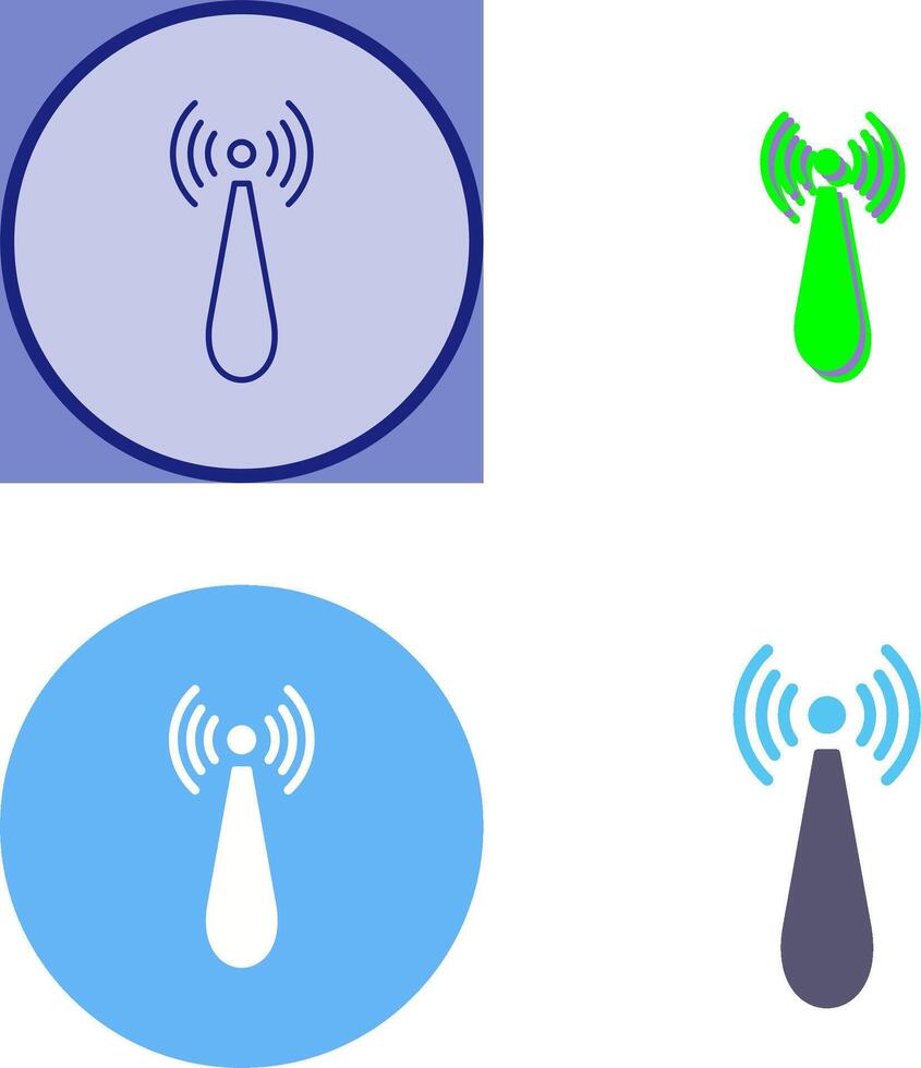 Non Ionizing Radiation Icon Design vector