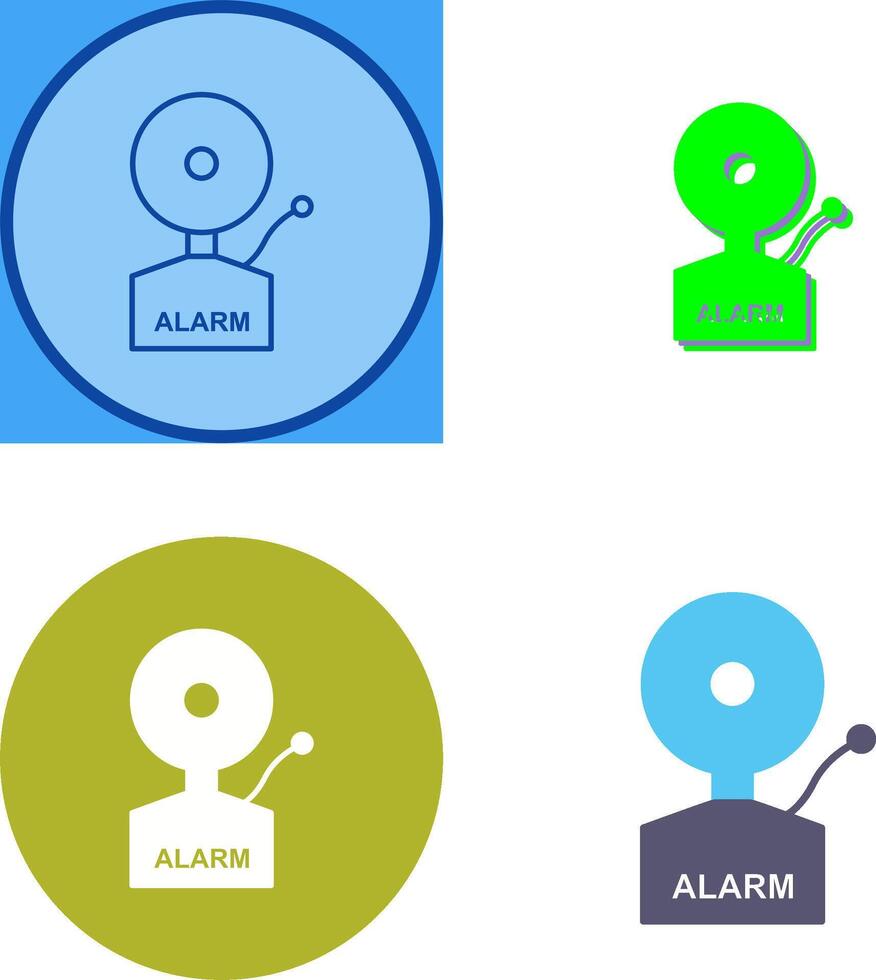 Alarms Icon Design vector