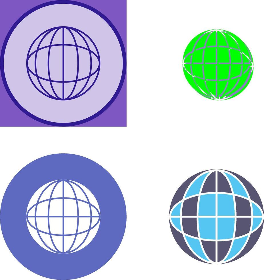 Globe Icon Design vector