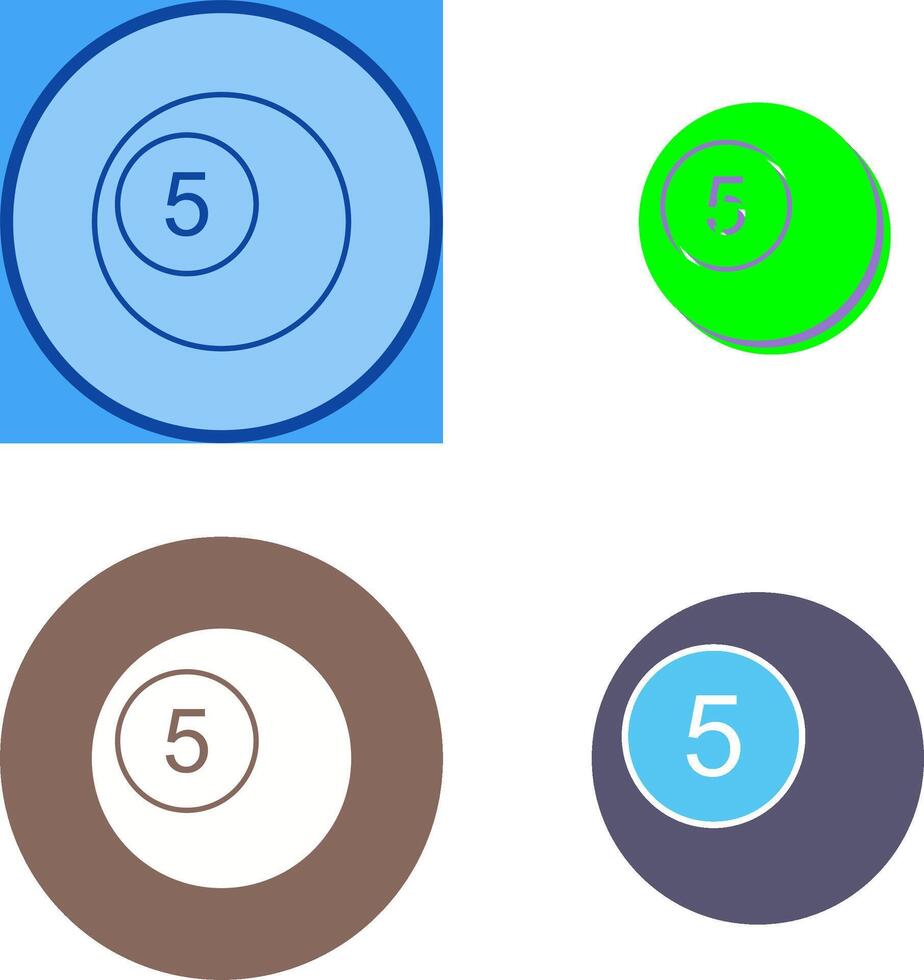 Pool Balls Icon Design vector