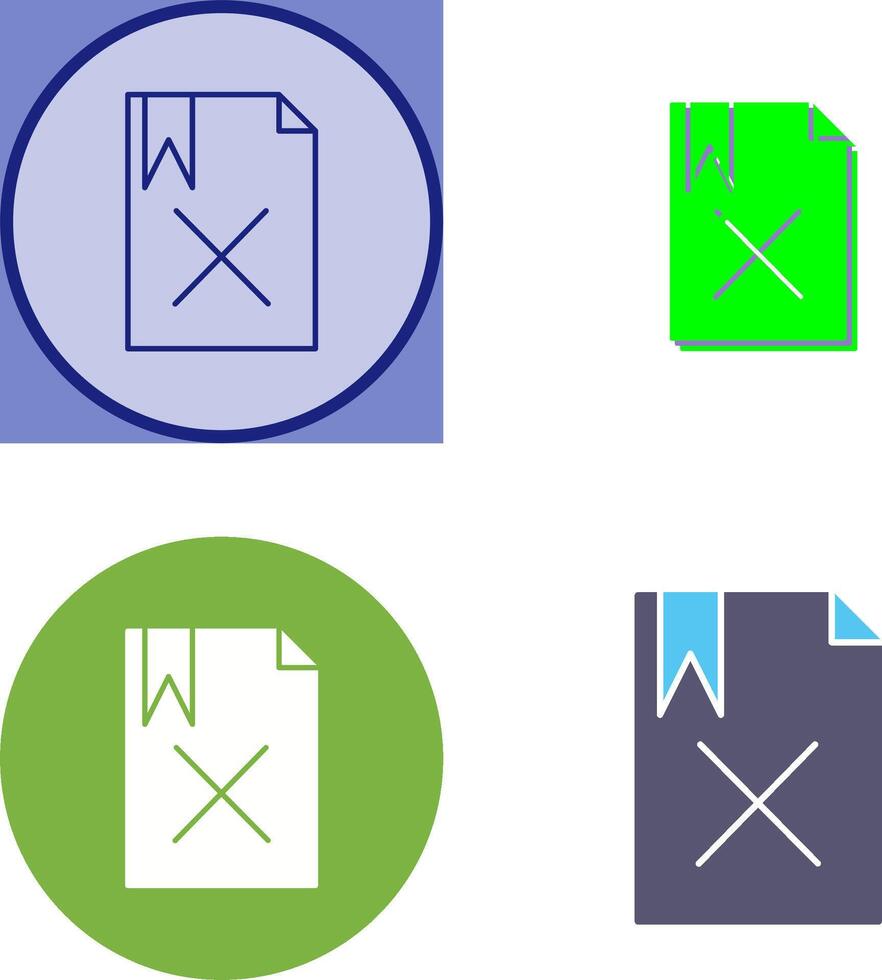 Unique Delete Icon Design vector