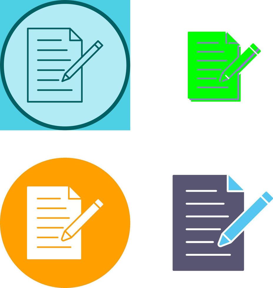 Unique Edit Document Icon Design vector