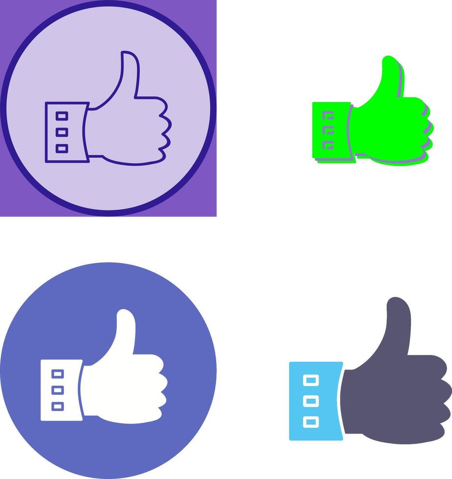 Unique Like Icon Design vector