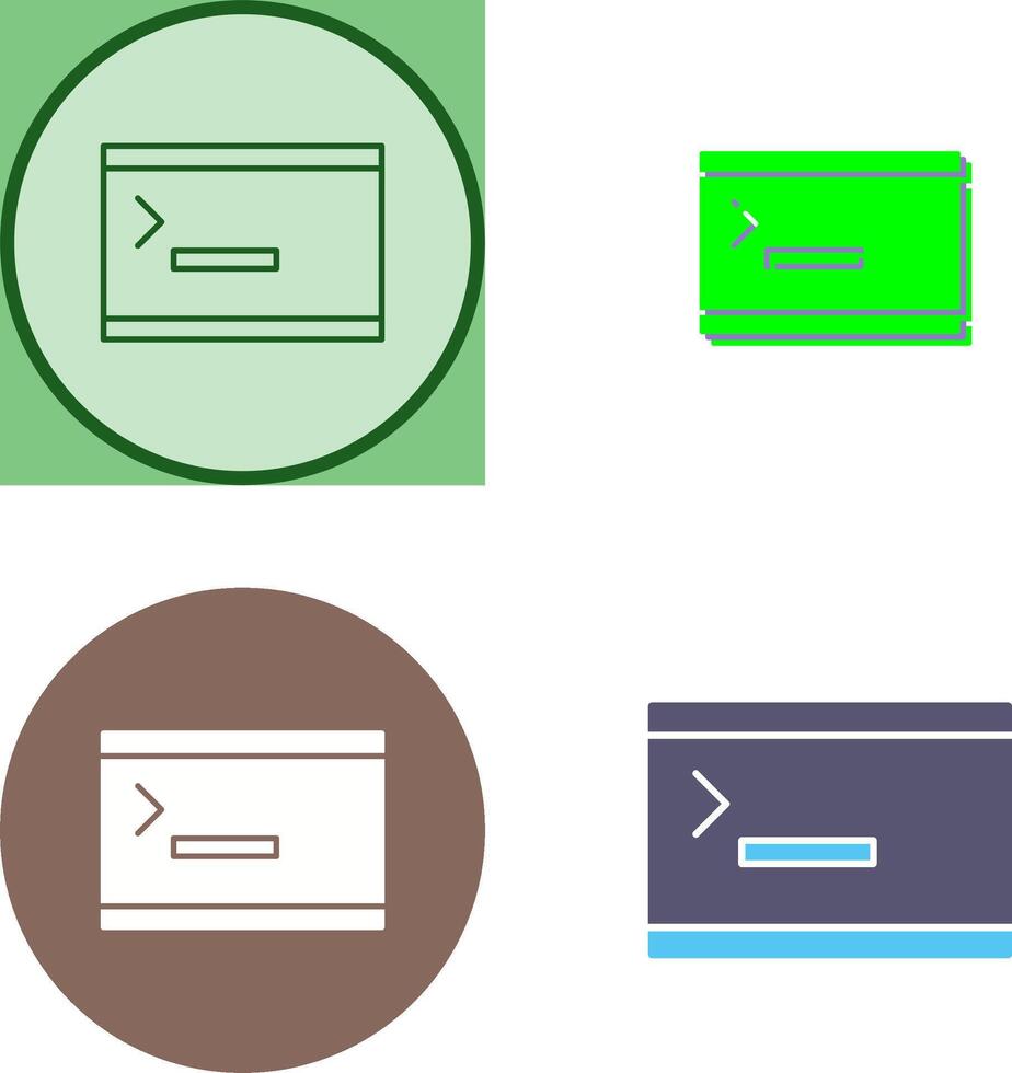 Unique Console Icon Design vector
