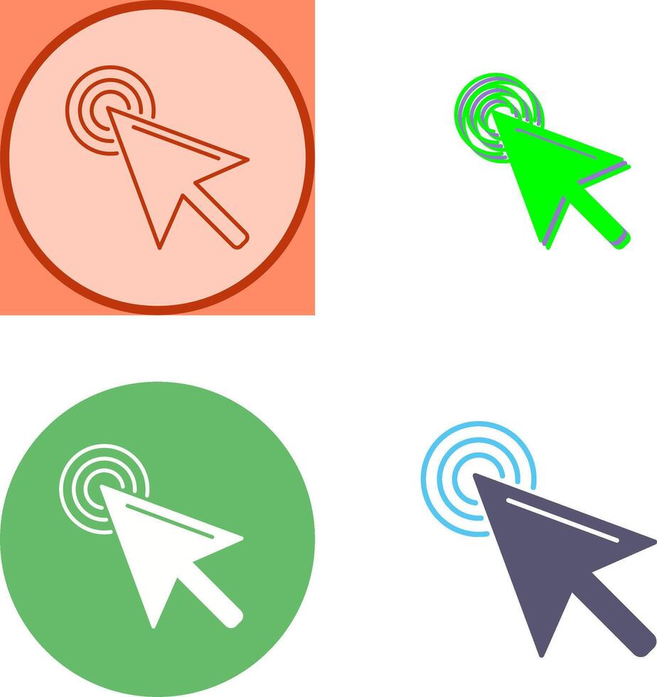 Unique Click Icon Design vector