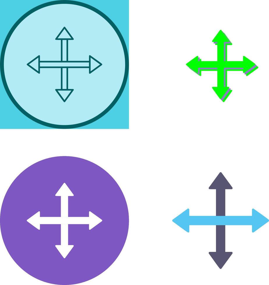 Unique Move Icon Design vector