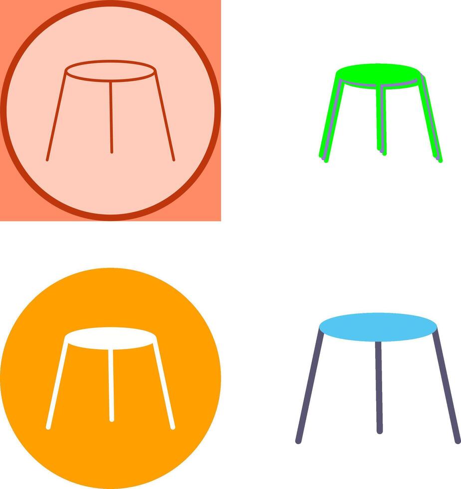 Unique Stool Icon Design vector