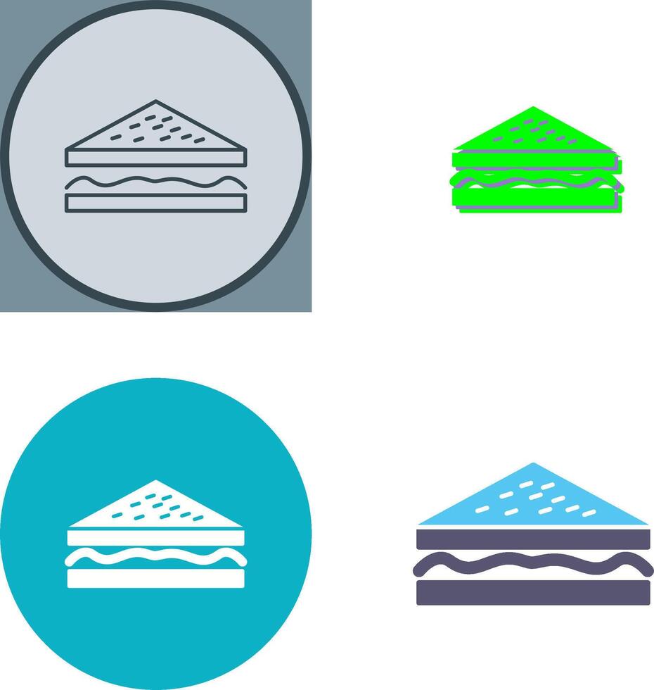 Unique Sandwich Icon Design vector