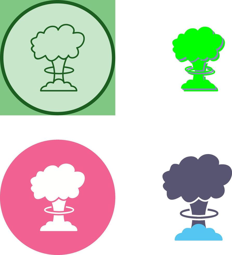 Unique Bomb Blast Icon Design vector