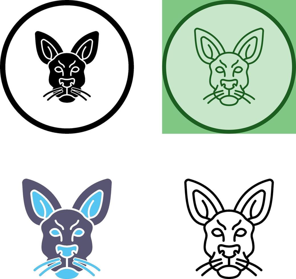 Kangaroo Icon Design vector