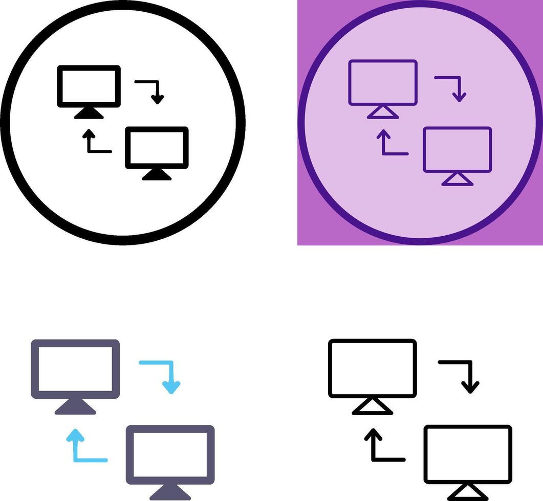 Sharing Systems Icon vector