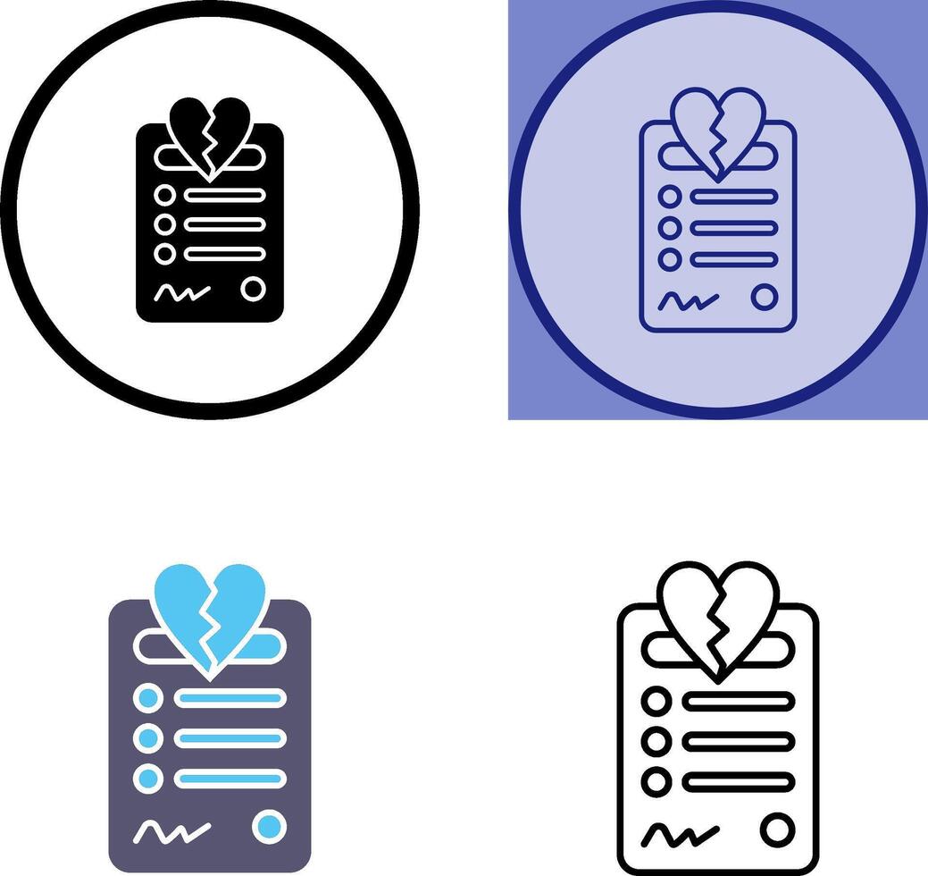 Divorce Icon Design vector