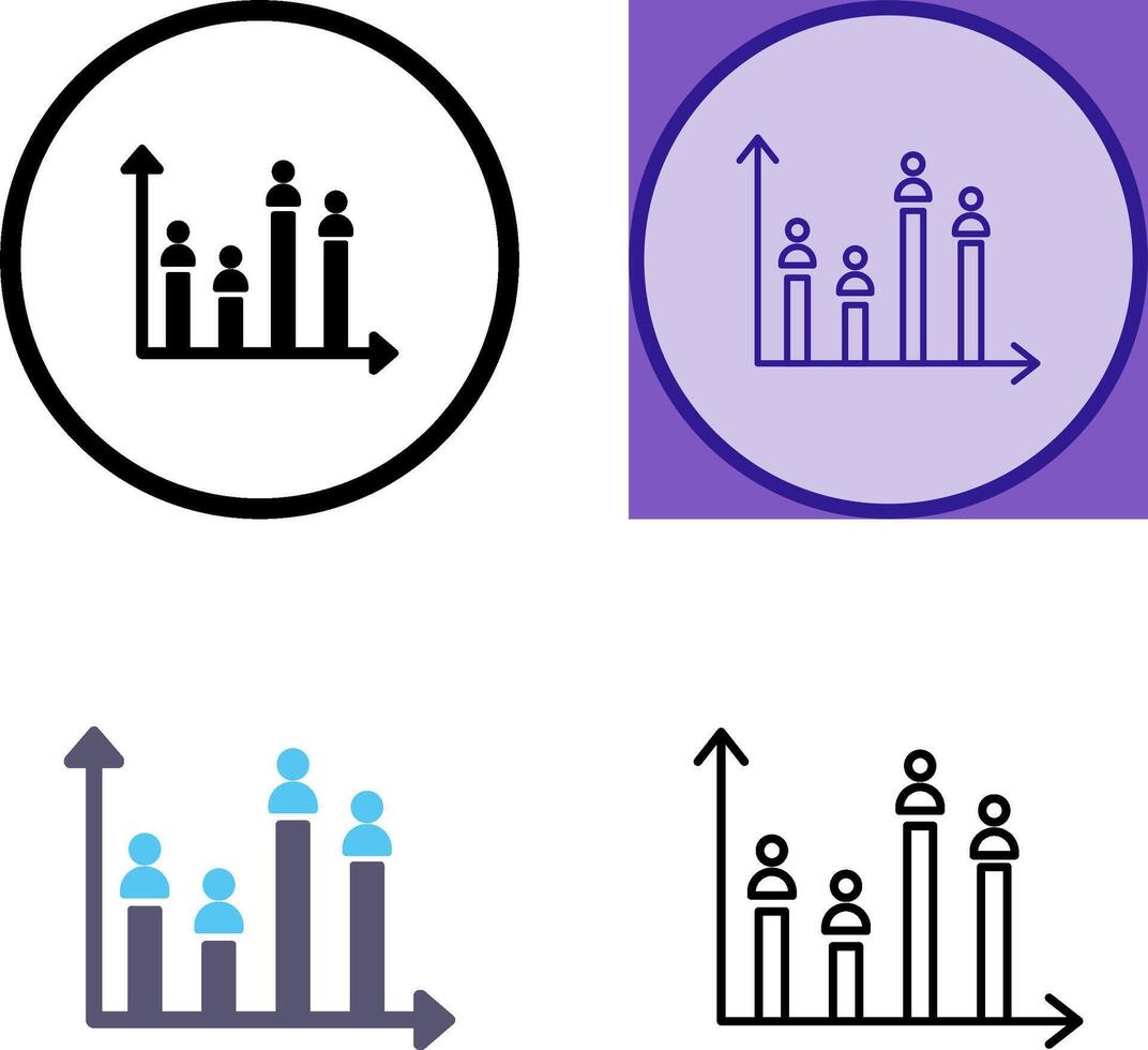 Candidate Graph Icon vector