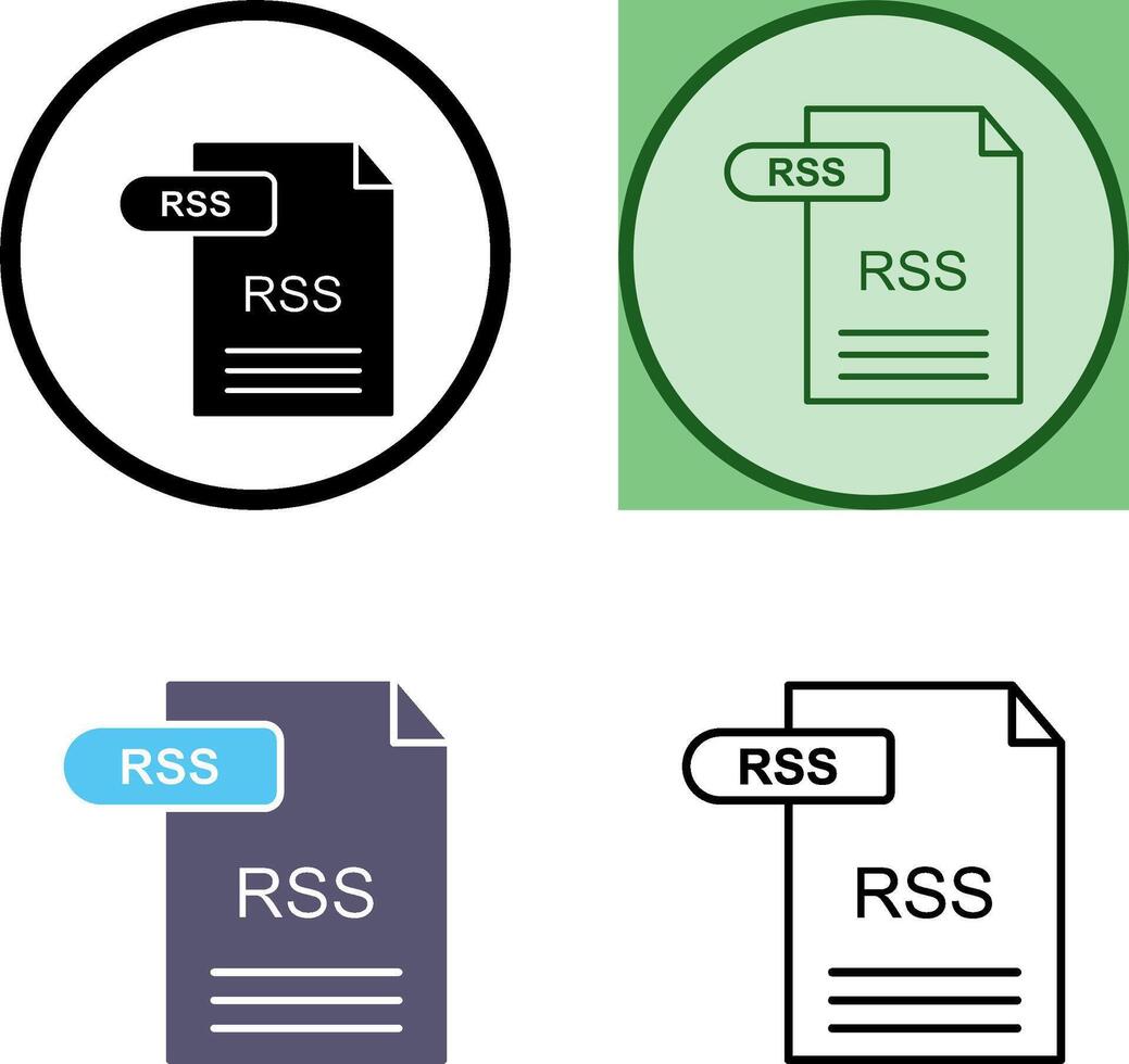 RSS Icon Design vector