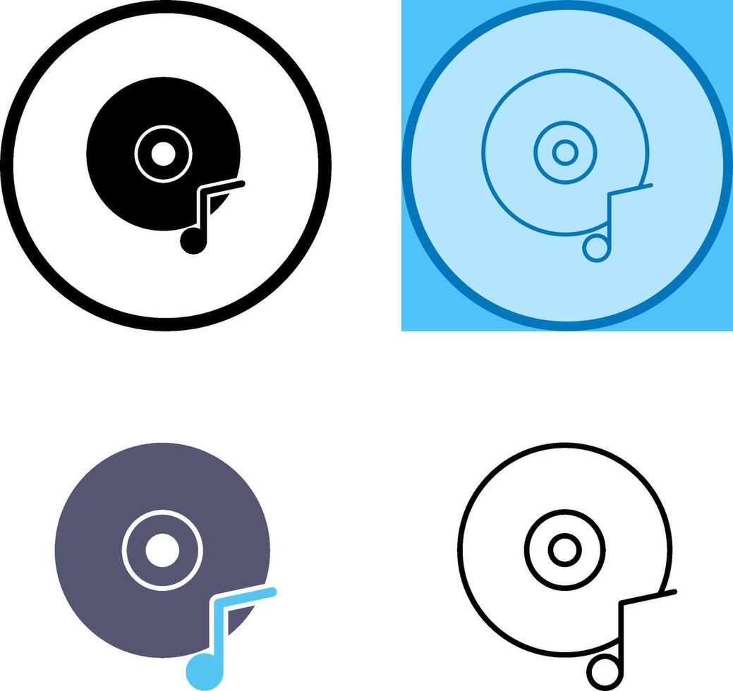 Music CD Icon vector