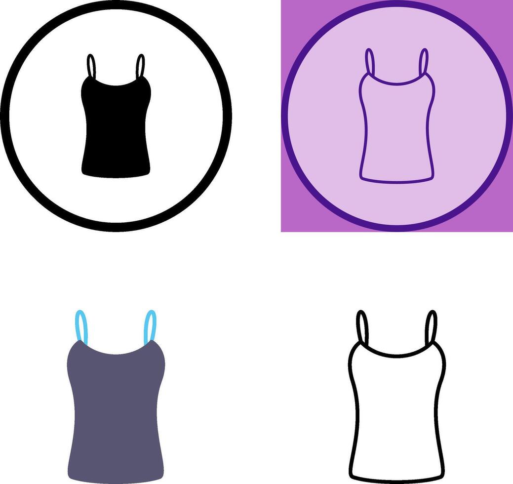 Ladies Vest Icon vector