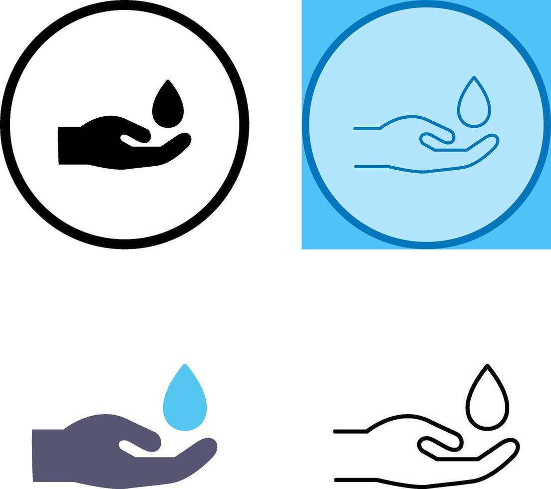 Hands Airdrop Icon vector