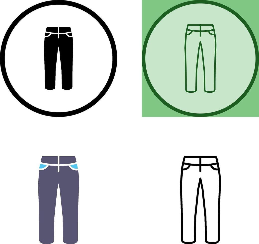 Trousers Icon Design vector